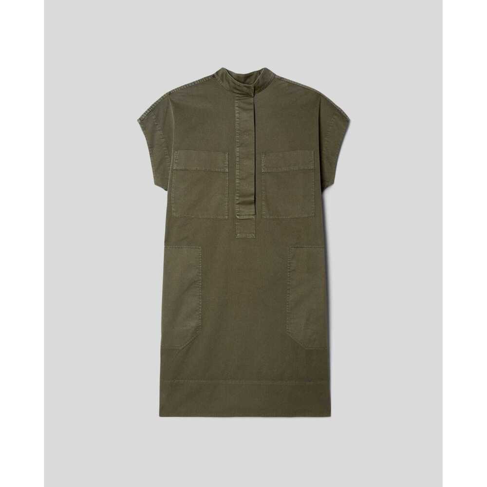 Everlane Women's Easy Workwear Dress in Olive, Size Extra Small, Cotton